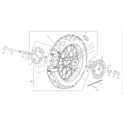 Roue arrière SHERCO 450 / 510 SEi-R 4T 2012-2013