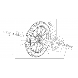 Roue avant SHERCO 250 / 300 SEF-R 4T 2014