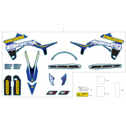 Adhésifs - Kit déco SHERCO 250 / 300 SEF-R 4T 2014