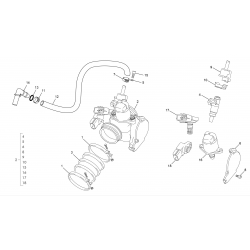 Corps d'injection SHERCO 300 SEF-R 4T 2014