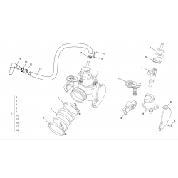 Corps d'injection SHERCO 250 / 300 SEF-R 4T FACTORY 2014