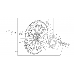 Roue avant SHERCO 250 / 300 SE-R 2T / FACTORY 2014