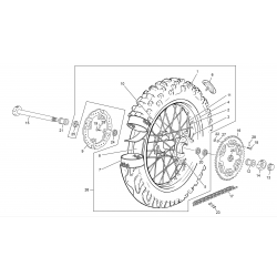 Roue arrière SHERCO 250 / 300 SE-R 2T 2014