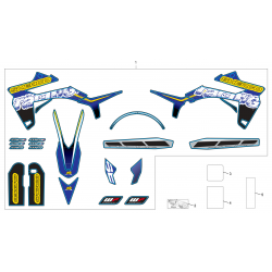 Adhésifs - Kit déco SHERCO 250 / 300 SE-R 2T 2014