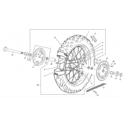 Roue arrière SHERCO 250 / 300 SEF-R 4T 2015