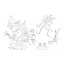 Cadre et boucle arrière SHERCO 450 SEF-R 4T 2015