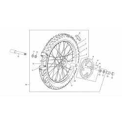 Roue avant SHERCO 250 / 300 SE-R 2T / FACTORY / SIX DAYS 2015