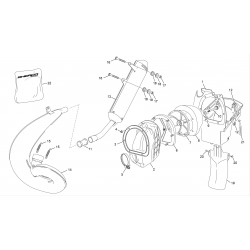 Boîte à air - Échappement 2t SHERCO 250 / 300 SE-R 2T FACTORY 2015