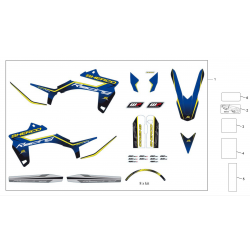 Adhésifs - Kit déco SHERCO 250 / 300 SEF-R 4T 2016