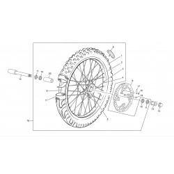 Roue avant SHERCO 250 / 300 SEF-R 4T FACTORY 2016