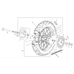 Roue arrière SHERCO 250 / 300 SEF-R 4T FACTORY 2016