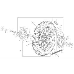 Roue arrière SHERCO 250 SE-R 2T / SIX DAYS 2016