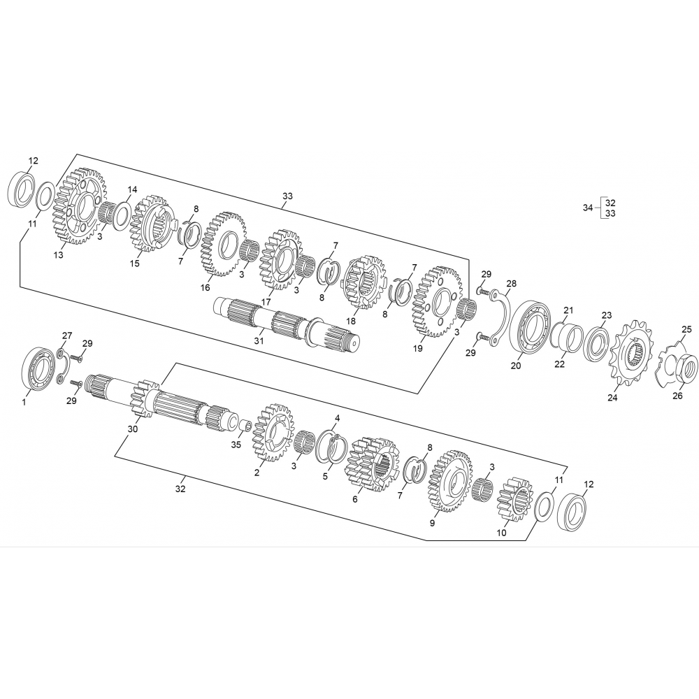 PIGNON DE CHAINE 14D END