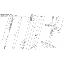 Fourche SACHS SHERCO 250 / 300 SEF-R 4T / SIX DAYS 2016-2017