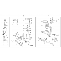 Maitre cylindre frein et embrayage SHERCO 250 / 300 SEF-R 4T / FACTORY / SIX DAYS 2016-2017