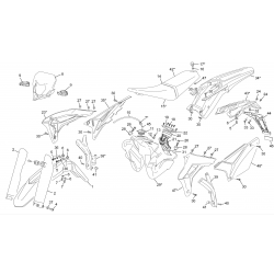 Plastiques reservoir selle SHERCO 450 SEF-R 4T 2017