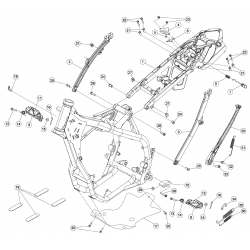 Boucle arrière de cadre BETA 350 RR 4T RACING 2014