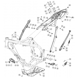 Boucle arrière de cadre BETA 300 X-TRAINER 2T 2015