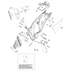 Boitier de filtre à air BETA 300 X-TRAINER 2T 2015