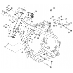 Cadre, chassis BETA ENDURO RR / RACING 2T 2014-2016
