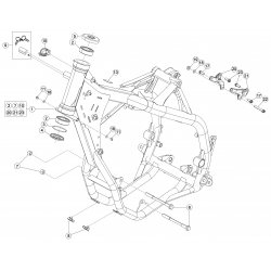 Cadre, chassis BETA ENDURO RR / RACING 4T EFI 2016