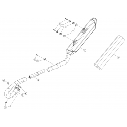 Collecteur et silencieux 4T BETA ENDURO RR / RACING 4T EFI 2015