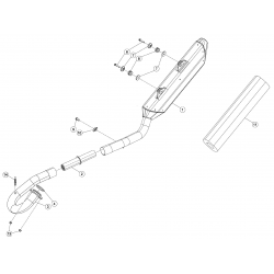 Collecteur et silencieux 4T BETA ENDURO RR / RACING 4T EFI 2016
