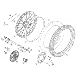 Roue avant BETA ENDURO RR 4T 2010