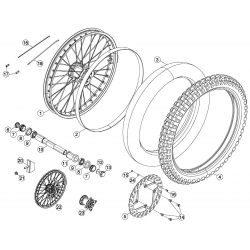 Roue avant BETA ENDURO RR / FACTORY 4T 2012