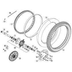 Roue avant BETA ENDURO RR / RACING 2T 2013