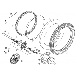 Roue avant BETA ENDURO RR / RACING 2T 2014