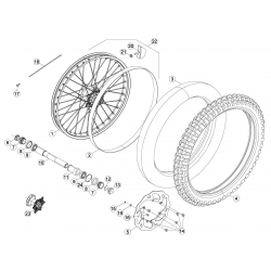 Roue avant BETA ENDURO RR / RACING 2T 2015