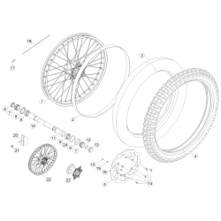 Roue avant BETA 350 RR 4T RACING 2014