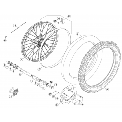 Roue avant BETA ENDURO RR 4T EFI 2015