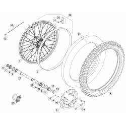 Roue avant BETA ENDURO RR / RACING 4T 2015