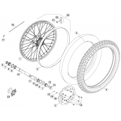 Roue avant BETA ENDURO RR / RACING 4T EFI 2016