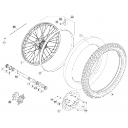 Roue avant BETA ENDURO X-TRAINER 2T 2016