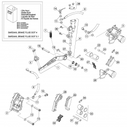 Système de frein avant et arrière BETA ENDURO RR / FACTORY 4T 2012