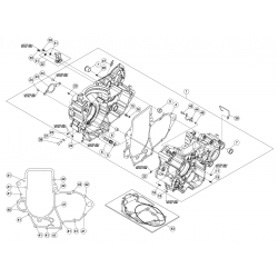 Carter moteur BETA 350 RR 4T RACING 2014