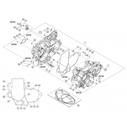 Carter moteur BETA 350 RR/RACING 4T EFI 2015