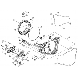 Carter d'embrayage et pompe à eau BETA 250/300 RR/RACING 2T 2014