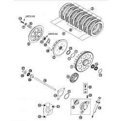 Embrayage BETA 400/450/525 RR 4T 2006/2007/2008/2009