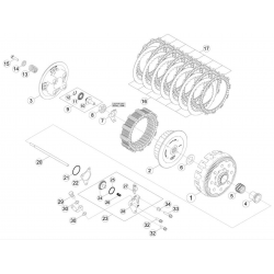 Embrayage BETA 400/450/520 RR 4T 2010