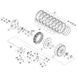 Embrayage BETA 250/300 RR 2T 2013/2014