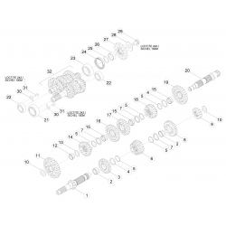 Boite de vitesses BETA 350 RR/RACING 4T EFI 2015