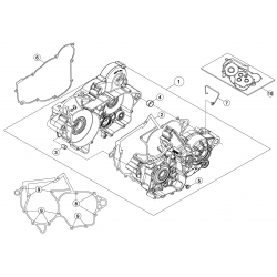 Carter moteur BETA 250/300 RR/RACING 2T 2016