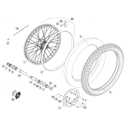 Roue avant BETA ENDURO RR 2T 2016