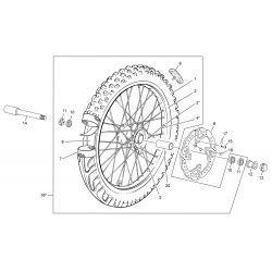 Roue avant SHERCO 250 / 300 SE-R 2T 2017