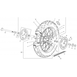 Roue arrière SHERCO 250 / 300 SE-R 2T 2017