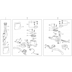 Maitre cylindre frein et embrayage SHERCO 250 / 300 SE-R 2T / FACTORY / SIX DAYS 2016-2017